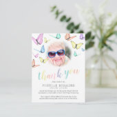 お葬式 | フォトバタフライ サンキューカード (スタンド正面)