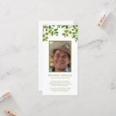 お葬式 |メモリアル写真 カード (正面/裏面インサイチュ)