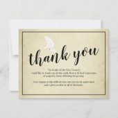 お葬式 | ヴィンテージ死別 サンキューカード (正面)