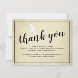 お葬式 | ヴィンテージ死別 サンキューカード