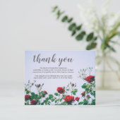 お葬式 | 悔やみや弔慰レッドローゼス サンキューカード (スタンド正面)