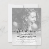 お葬式 |悔やみや弔慰写真 サンキューカード (正面)