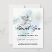 お葬式 |悔やみや弔慰鳩 サンキューカード (正面)