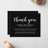 お葬式 | 改善悔やみや弔慰 ノートカード (正面/裏面インサイチュ)