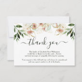 お葬式 |死別|ユーカリ サンキューカード (正面)