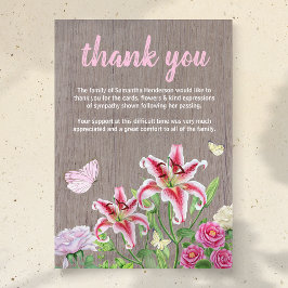お葬式 |花素朴蝶 サンキューカード