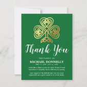 お葬式 | Celtic Shamrock サンキューカード (正面)