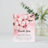 お葬式 | Pink Blossom Memorial サンキューカード (スタンド正面)