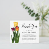 お葬式 | Tulip Flower Memorial サンキューカード (スタンド正面)
