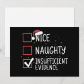 お行儀がいい お行儀が悪い 証拠不十分 クリスマス 面白い (正面/裏面)