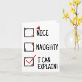 お行儀がいい お行儀が悪い 説明させてよ 面白い選択肢で大変なことになる カード (黄色い花)