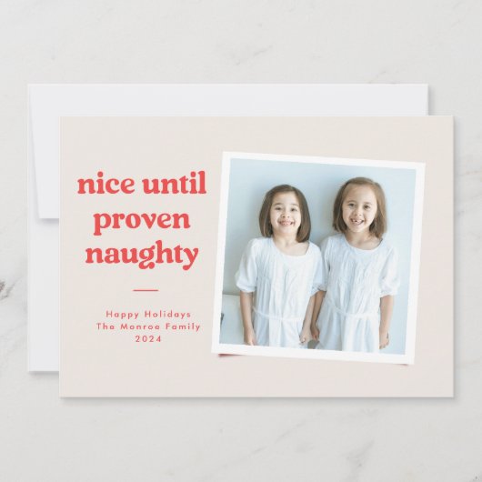 お行儀が良いから悪いへのフォトカード - 赤 シーズンカード (正面)