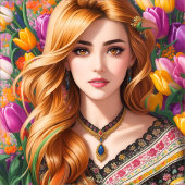 お表現客様の深い感覚と花 – Tシャツ