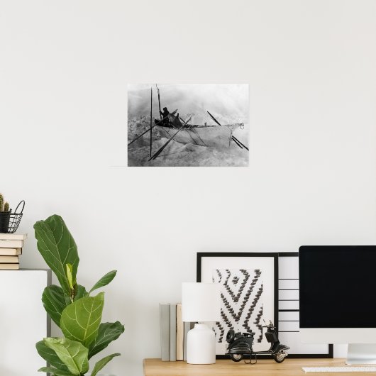 お見えという皮付き船のエスキモー ポスター (ホームオフィス)