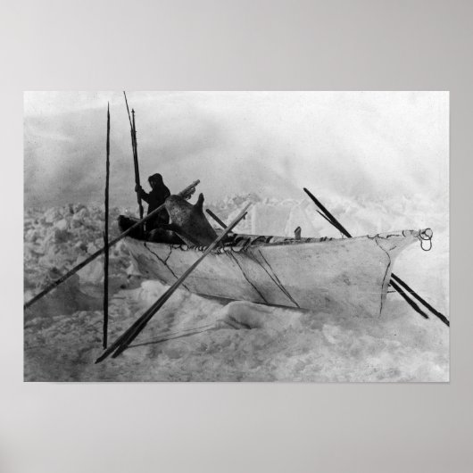 お見えという皮付き船のエスキモー ポスター (正面)