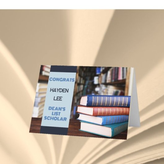 お見事! ディーンズリストの奨学生 おめでとうカード カード
