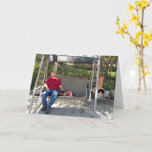 お見舞いカードカスタム カード (黄色い花)