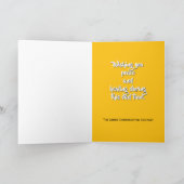 お見舞いカード入りダンボール織り カード (内部)