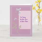 お見舞いカード花付きムラベンダーの紛失 カード (黄色い花)