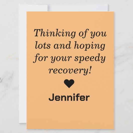 お見舞いカード カード (裏面)