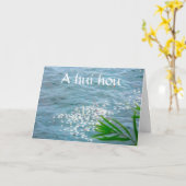 お見舞いカード：ホイ・ホウ カード (黄色い花)