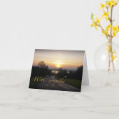 お見舞いカード（小） カード (黄色い花)