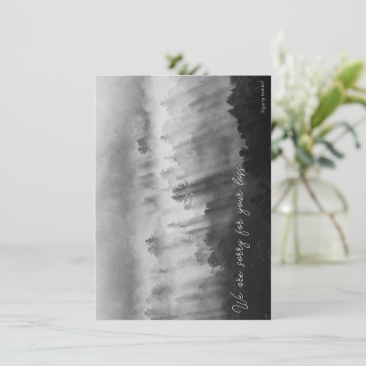 お見舞いカード – 朝の霧 (スタンド正面)