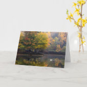 お見舞いカード – Misty Morning カード (黄色い花)