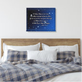 お見舞いカードEskimo諺 – 星 キャンバスプリント (インサイチュ (寝室))