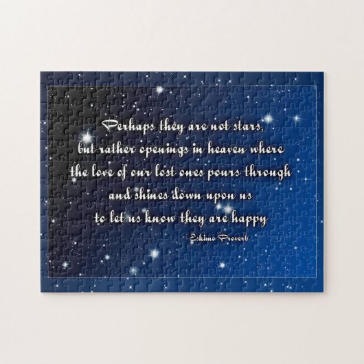 お見舞いカードEskimo諺 – 星 ジグソーパズル (横)