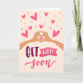 お見舞いハート カード (正面)