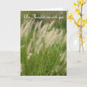 お見舞い申し上げます カード (黄色い花)