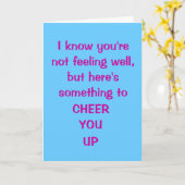 お見舞い、おもしろカード カード (黄色い花)