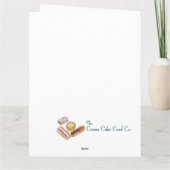 お見舞い：かわいい子犬 カード (裏面)