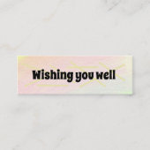 お見舞い/すぐに元気になれるミニ名刺 スキニー名刺 (正面)