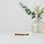 お見舞い/すぐに元気になれるミニ名刺 スキニー名刺 (スタンド正面)