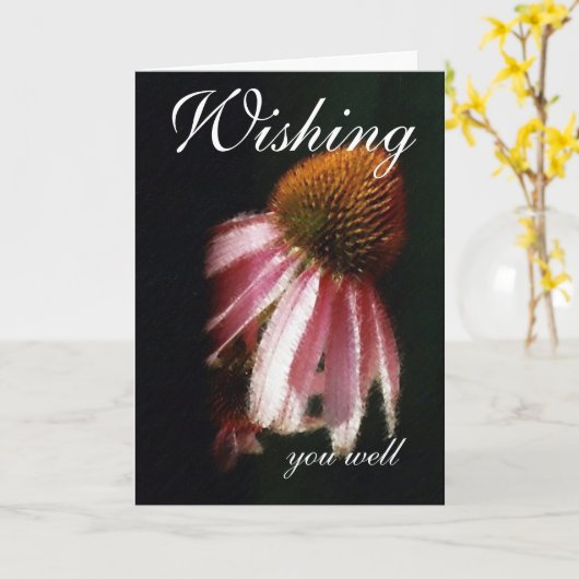 お見舞い カード (黄色い花)