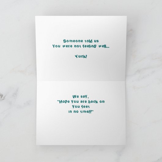 お見舞い カード (内部)