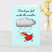 お見舞い カード (黄色い花)