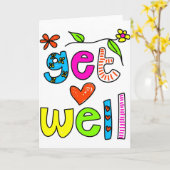 お見舞い カード (黄色い花)