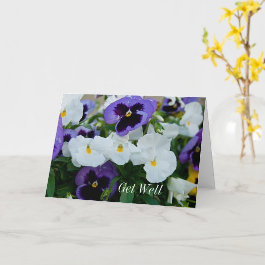 お見舞い カード (黄色い花)