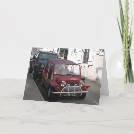 お見舞い – ヴィンテージ緊急車 カード (正面)