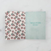 お見舞い |勇気付けられる | Covid 19コロナウイルス カード (内部)