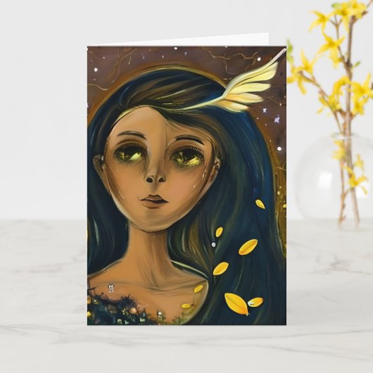 お見舞い |改善 カード (黄色い花)