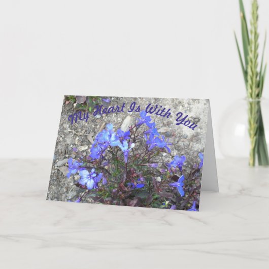 お見舞い – 私のハートは カード (正面)