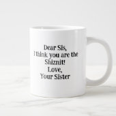 お親愛姉さん考えはシズニッユニークト! ジャンボコーヒーマグカップ (右)