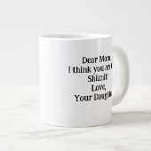 お親愛母さん考えはお前がシズニッユニークトだ！ ジャンボコーヒーマグカップ (正面右)