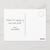 お親愛母さん…母おもしろいの日札 ポストカード (裏面)