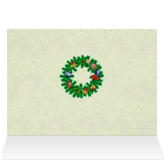 お言葉にクリスマスの見舞いカード (内部横(上))