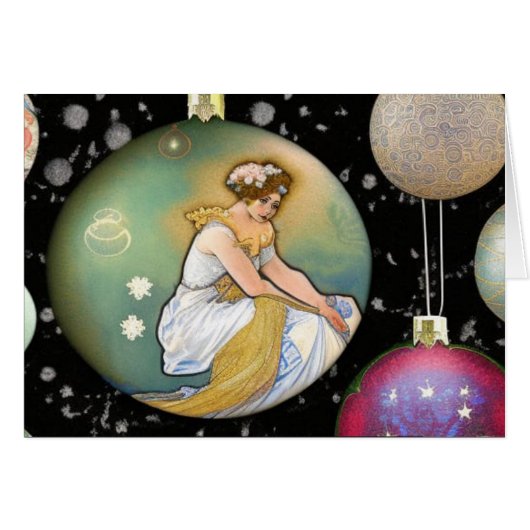 お言葉にクリスマスの見舞いカード (正面横)